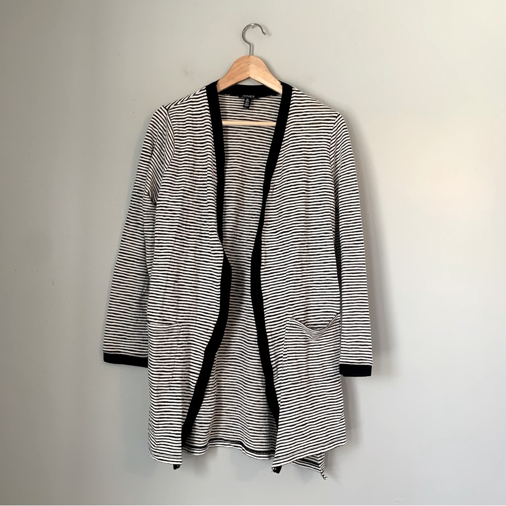 Jones New York Lightweight Striped Cardigan